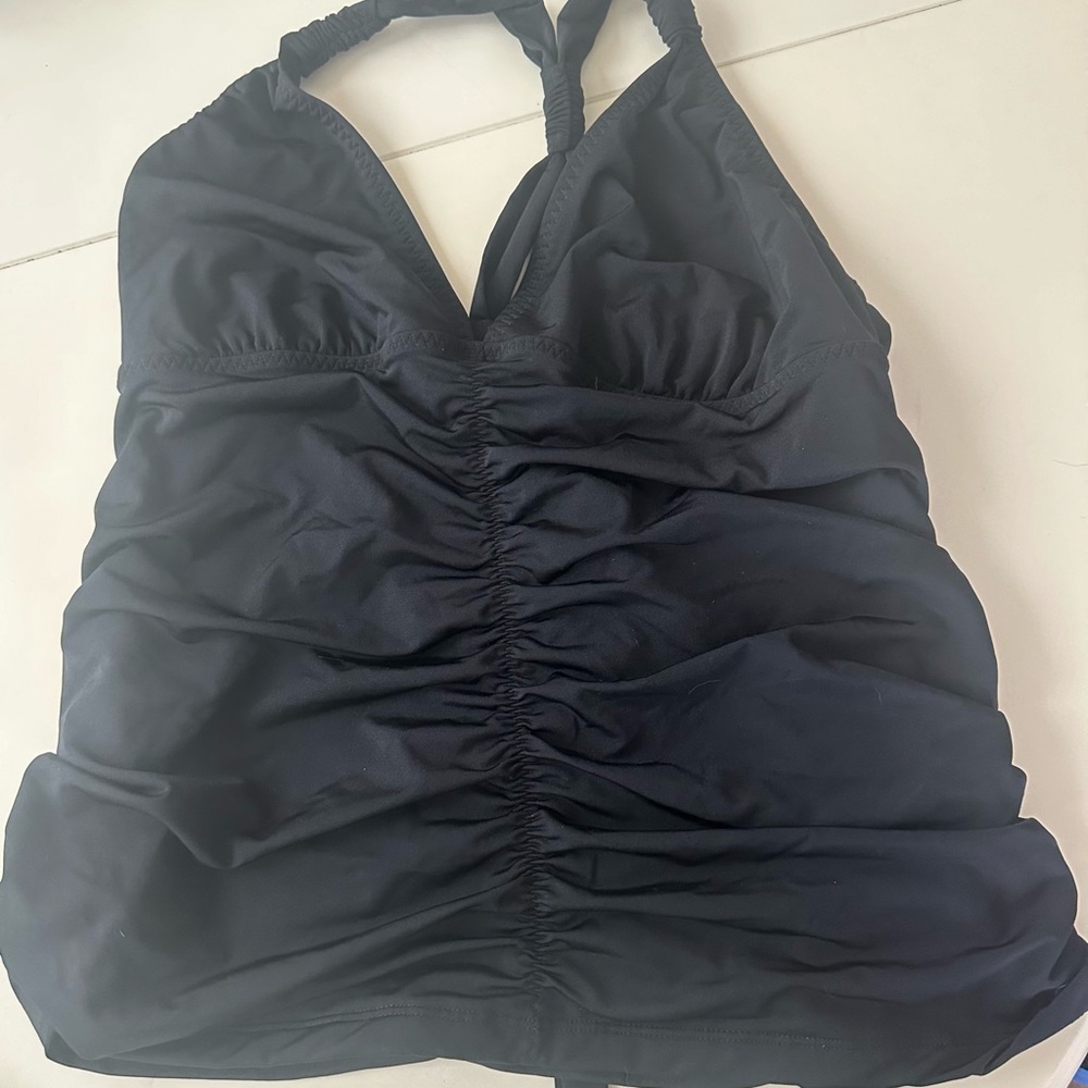 Athleta Black and White One-Piece Swimsuit - Picture 2 of 4